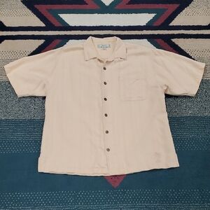 Tommy Bahama Cream Casual Button Down Shirt